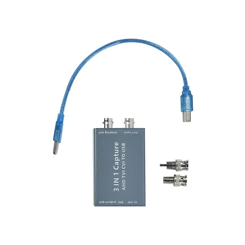 AHD CVI TVI To USB2.0 Multi-signal Acquisition Card 3in1 1080P HD Support Loop Out Supports Software and Hardware Customization