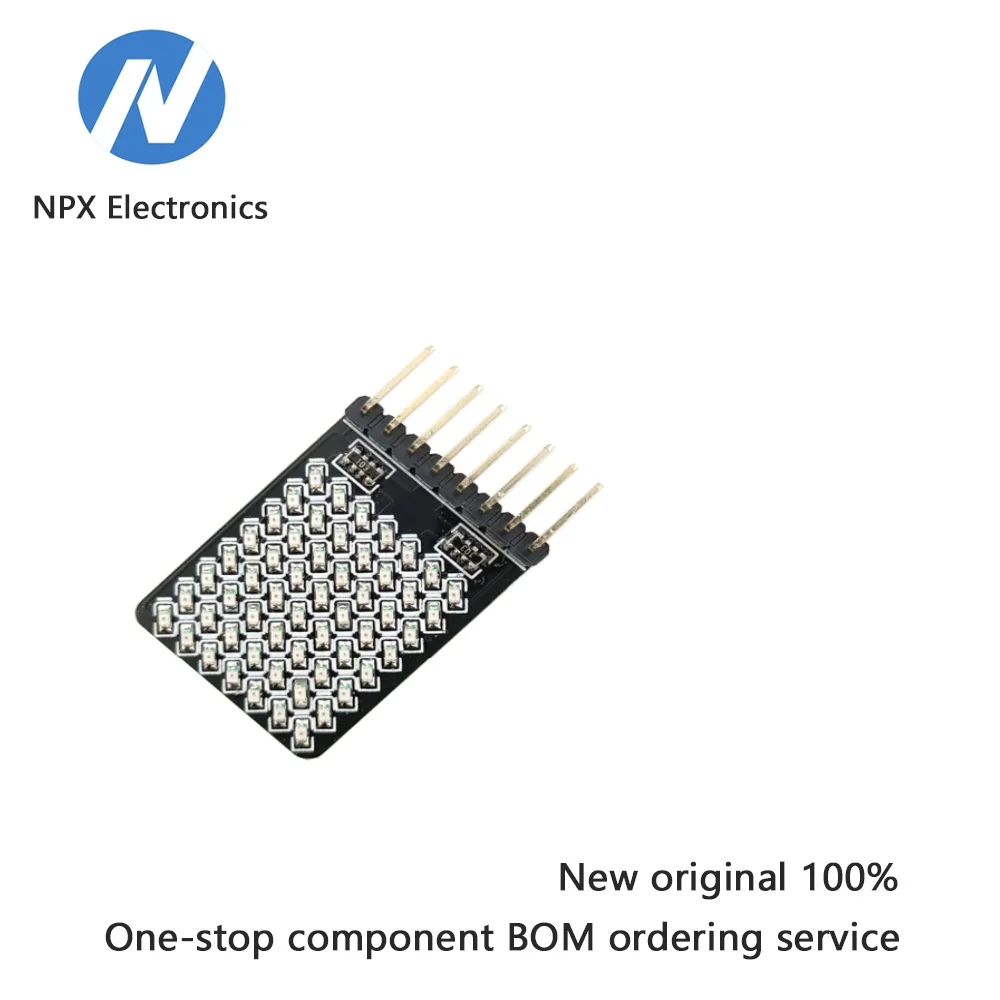LED light matrix module 7 * 8 development board experimental evaluation IO port direct drive