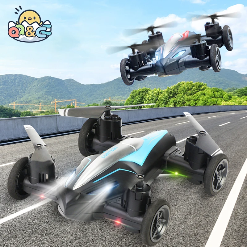 D85 2in1 Mini Drone Air-Ground Flying Car 2.4G Dual Mode Racing Professional RC Car Quadcopter Drones Children Off-road Toy Dron