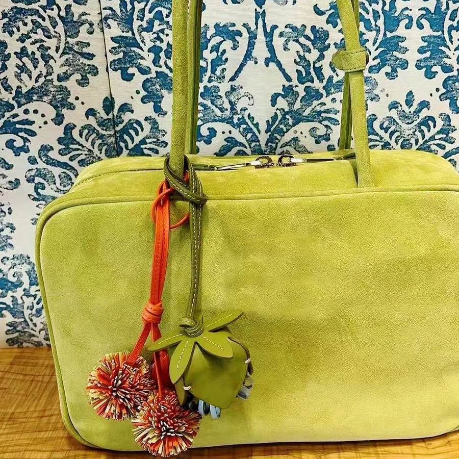 Handmade French Flower Shaped Bag Charm Women's Flower Bags Pendant High-end Keychain Hand Rope Gift Sunflower Bag Decoration