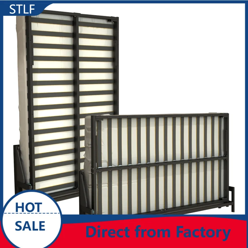 FBB DIY Vertical Horizontal Manual Murphy Bed Frame Easy Install Operation Pull-Out Floding Hidden Wall Bed Mechanism for Hotel