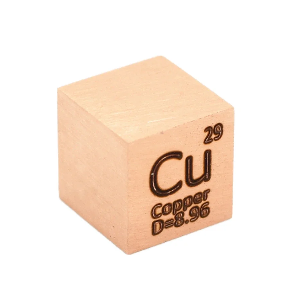 

Pure 99.95% Cu Copper Cube Block Bulk Periodic Table of Rare Earth Metal Elements for Research Lab Industrial Collection