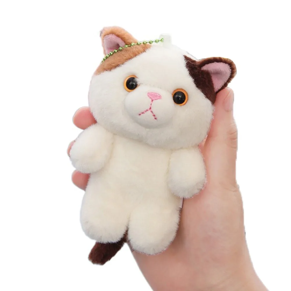 

Delicate Meow Plush Cat Keychain PP Cotton Cute Cat Plush Keyring Cartoon Lovely Plush Cat Doll Pendant Christmas Gift