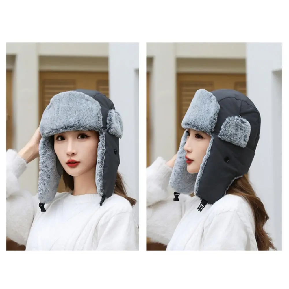 قبعة عصرية لحماية الأذن من الدفء سميكة متعددة الاستخدامات من Lei Feng قبعة باردة مقاومة للرياح للنساء والرجال #2