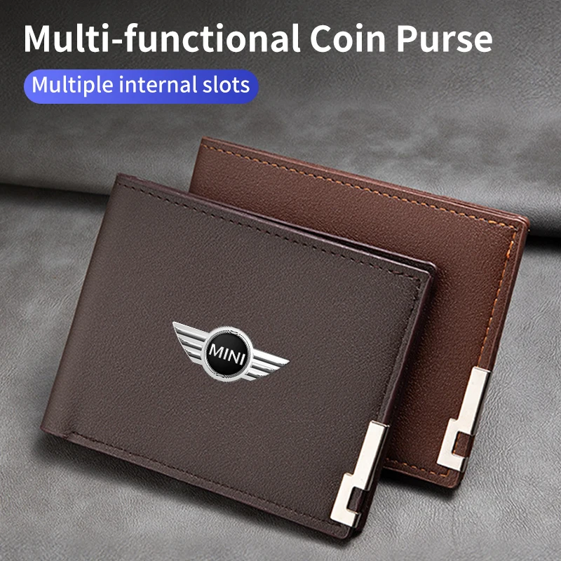 Car Accessories Driver License Coin Storage Wallet For MINI Cooper Clubman R55 R56 F55 F56 R57 R58 R59 R60 R50 R53 R52 Cabrio