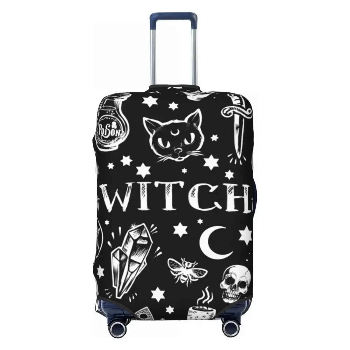 Snake Suitcase Cover WITCH PATTERN Vacation Cruise Trip Strectch Luggage Case Protection