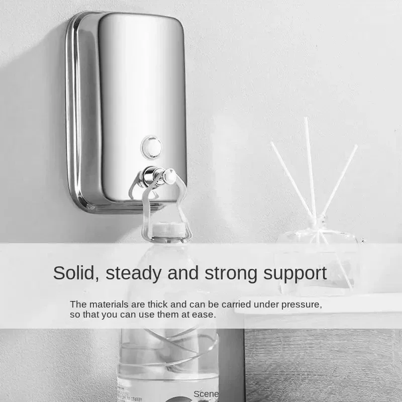 304 Stainless Steel Soap Dispenser Wall Mounted Commercial Soap Dispenser Soap Dispenser for Bathroom Restaurant Kitchen