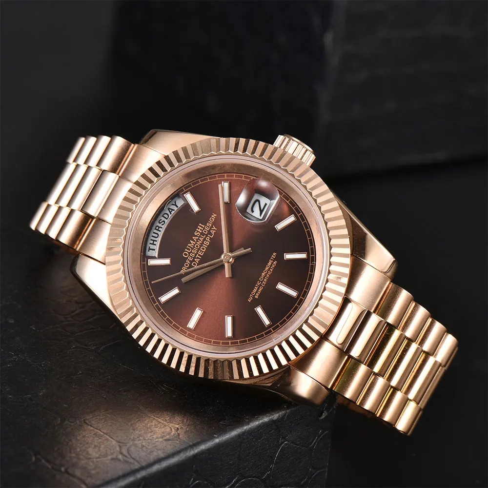 Orologio da uomo 36mm/39mm Miyota8285 movimento orologio meccanico automatico orologio da lavoro vetro zaffiro cinturino in acciaio inossidabile