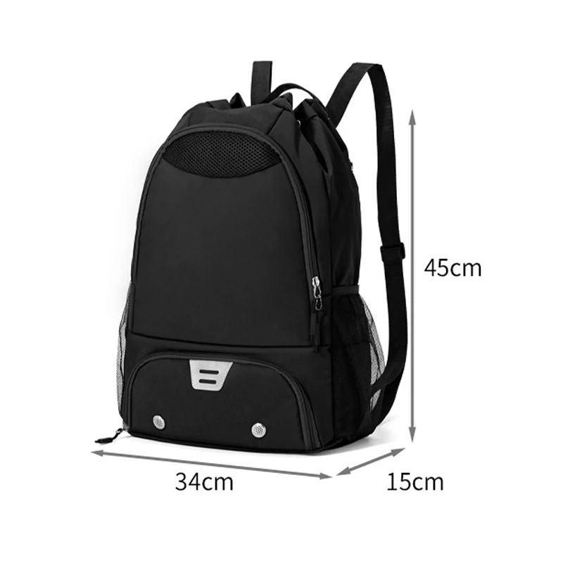 21L Large Capacity Basketball Sports Backpack Waterproof Shoe Compartment Drawstring Storage Bag Men Travel Cycling Camping Bags