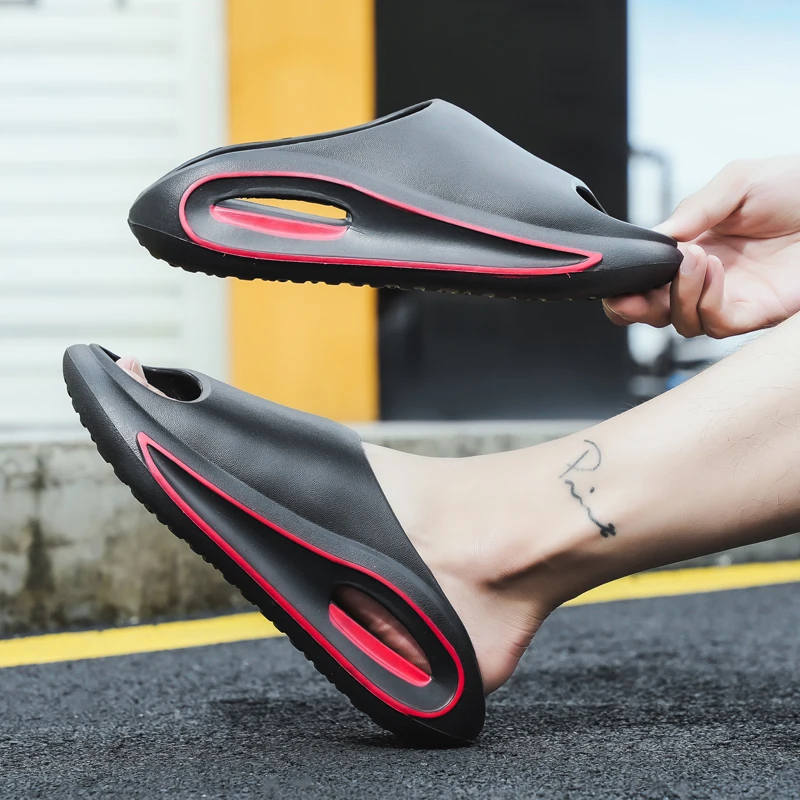 

New Men's Eva Flip-Flops, Thick-Soled, Non-Slip, Lightweight and Comfortable Beach Sandals, Suitable for Indoor and Outdoor Use, Garden Open-Toe Slippers