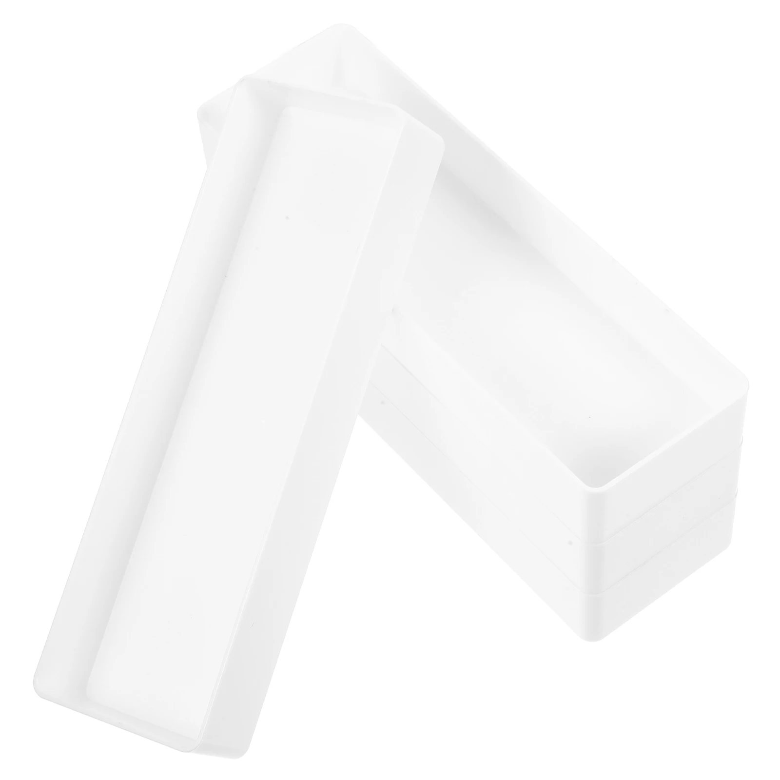 

4 Pcs Storage Box Desk Organizer Large Drawer Folding Wardrobe Bin Plastic Desktop