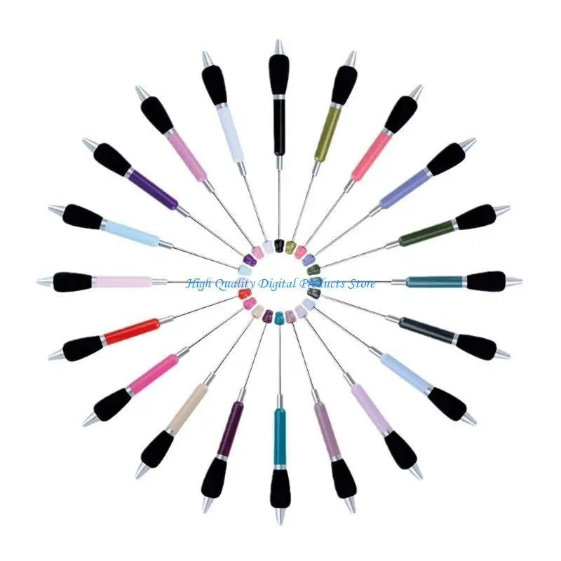 

U2JE 8/12/20 Pcs Beadable Ballpoint Pen Smooth Writing Pen Pen Beaded Pen