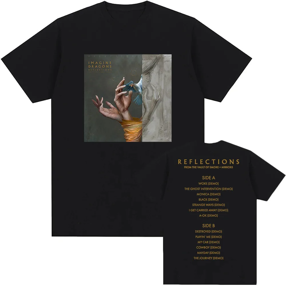 Imagine Dragons Reflections Album 2025 Tshirts From The Vault of Smoke + Mirrors T-shirt Cotton Short Sleeve Mens Tees Print Top