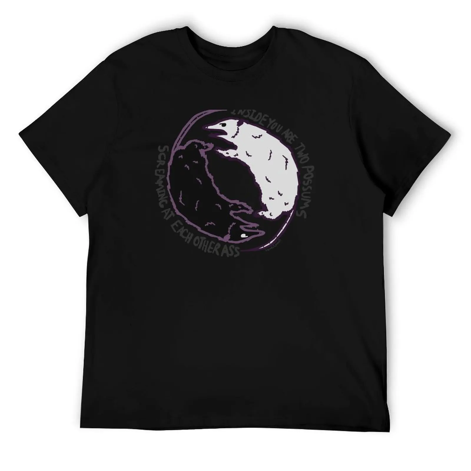 

Ying Yang Possum T-Shirt man t shirts for men t shirt man cotton T-Shirt