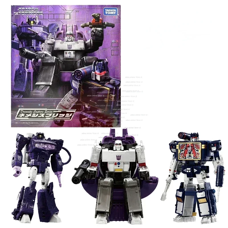 In Stock Takaratomy Transformation Drama Capture Series Decepticon Nemesis Bridge Set Action Figure Toy Collection Gift