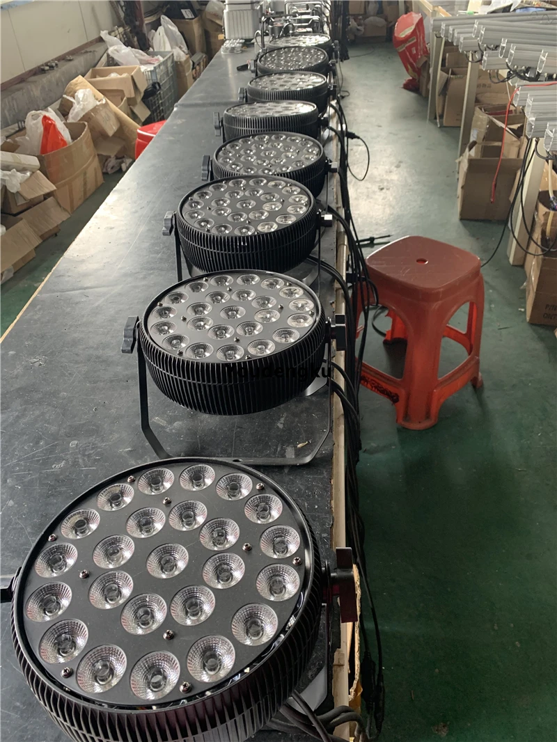 

8 штук 24x10W RGBW LED плоских PAR-светильников DMX для свадеб, вечеринок, шоу, дискотек, клубов, LED PAR-светильники для подсветки стен