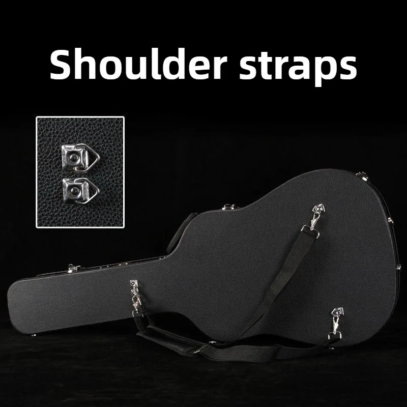 

39/38/40/41-inch Universal Guitar Case Portable PU Leather Wooden Carry-on Guitars Case Waterproof Shockproof Guitar Backpack