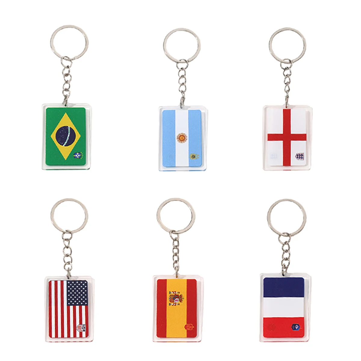 New Creative Acrylic England brand Keychain fashion Football Acrylic Keychain Pendant