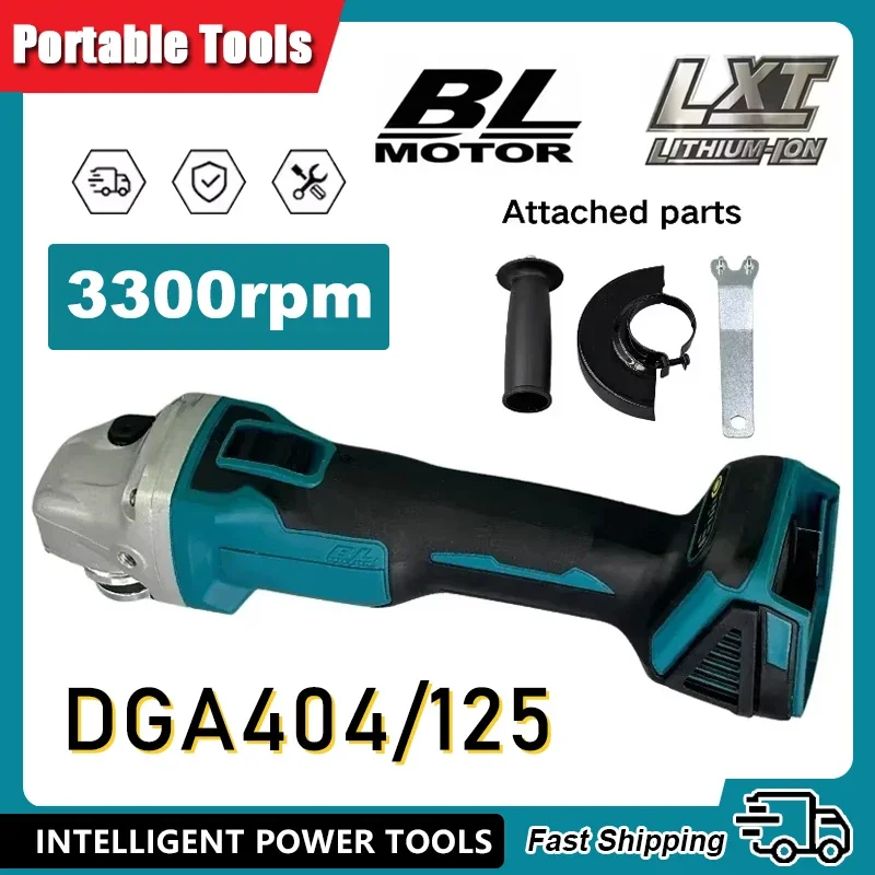 Passend für Makita DGA404 125/100 mm bürstenloser Lithium-elektrischer Winkelschleifer, wiederaufladbare Schneidemaschine, Hochleistungs-Poliermaschine