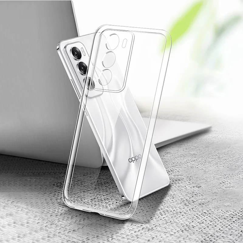 Flexible Durable Phone Case for OPPO Reno12 Reno 12 Pro F 12F 4G 5G China Clear TPU Cover 360 Soft Transparent Shockproof Shield