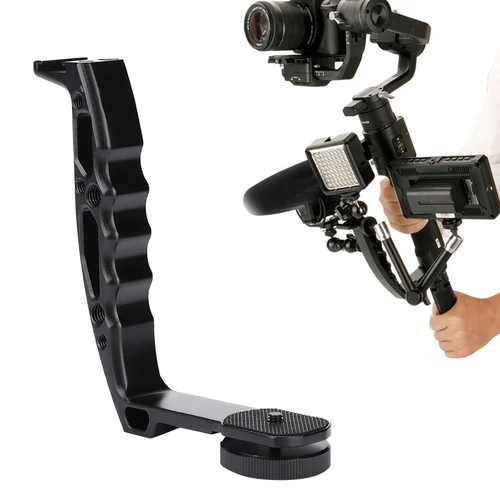 Accesorio para Zhiyun Crane 2, aleación de aluminio, soporte en L, mango único extendido, agarre para Zhiyun Crane 2 Ronin S cardán