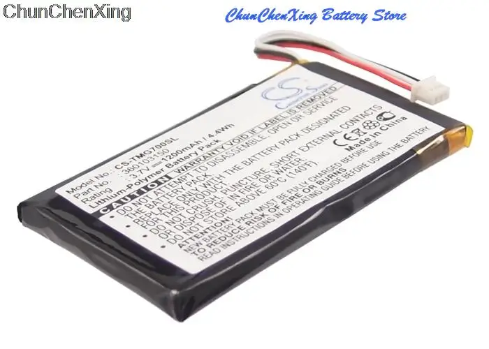 TomTom Go 1200 용 Cameron Sino 360103150 mAh 배터리 7000, Go 7000 HD