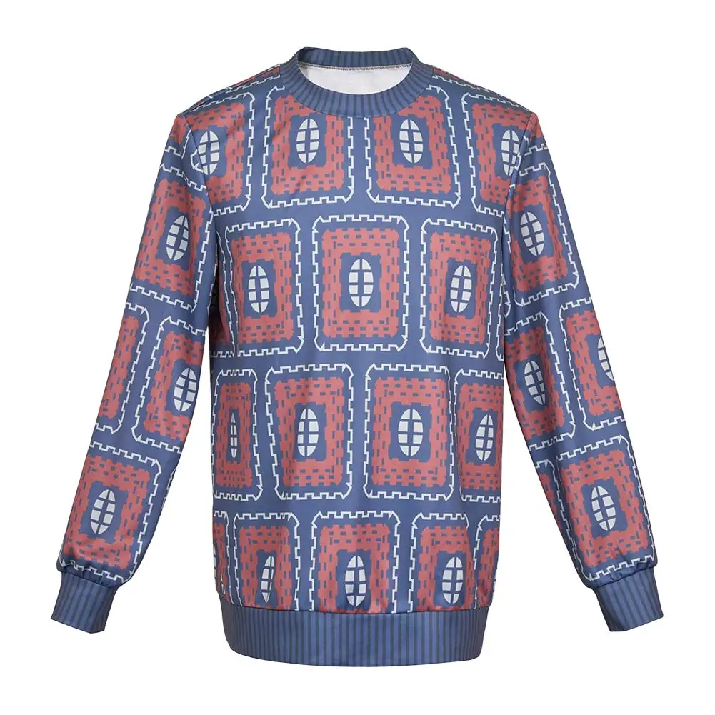 

TV ST 5, Майк Колелер, синий топ с принтом, костюм для мужчин и женщин, трикотажная одежда, наряды для Хэллоуина, карнавала, вечеринки, ролевых игр