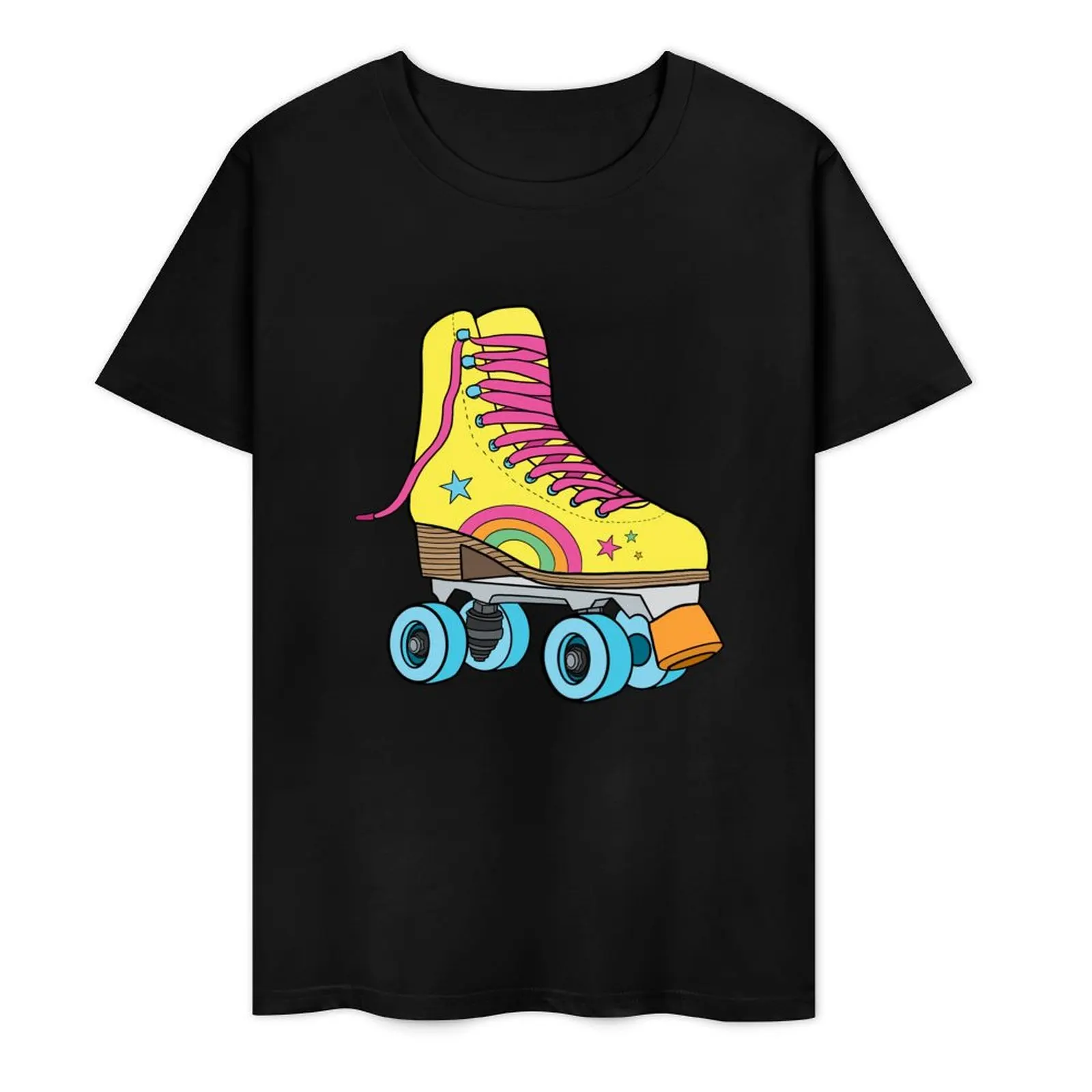 

Rainbow Roller Skate T-Shirt rapper graphic tees sports fans man t shirt custom t shirt plain white t shirts men