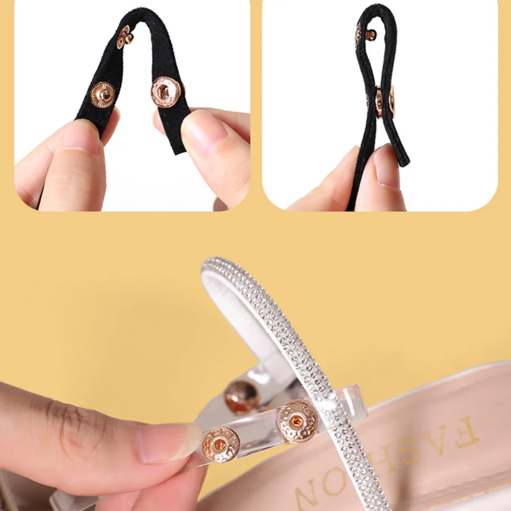 Shoe Accessories High Heels Bundled Shoelaces Invisible Transparent Fixed Loose Non-slip Straps Adjustable Anti Slip