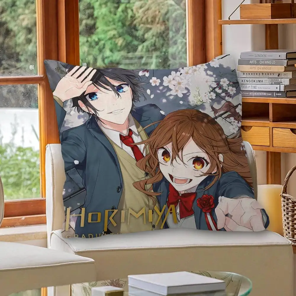 Anime Figure Horimiya Lucky Dragon pillow cover sofa cushion cover home room decoration children gift