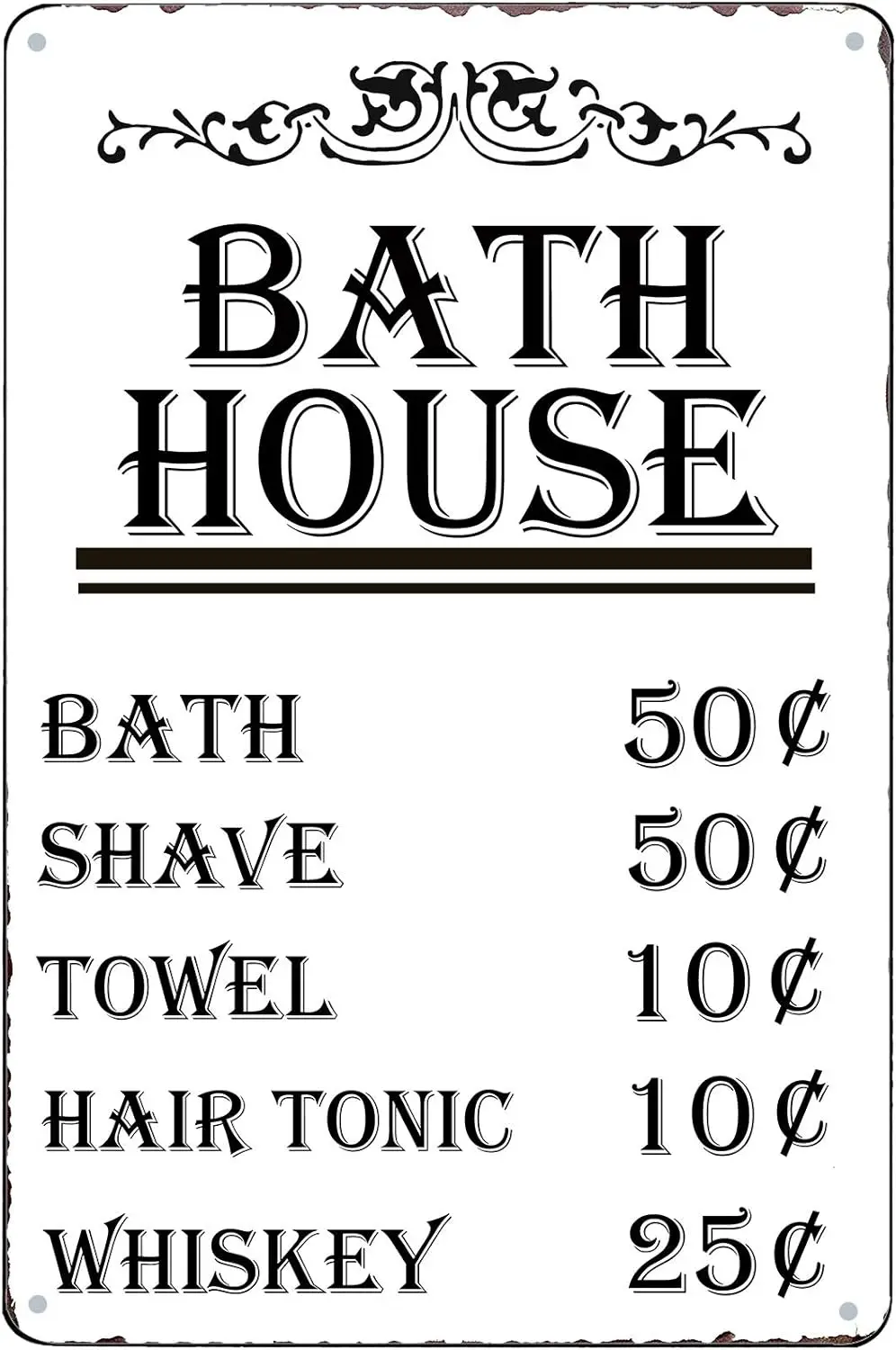 Funny Bath House Vintage Metal Tin Sign Shower Shave Towel Rustic Farmhouse Bathroom Decor Bathhouse Sign Country Home Decoratio