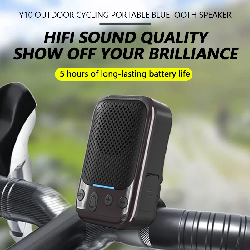 

Портативный Bluetooth-динамик 2-в-1, магнитный зажим для воротника, подставка для велосипеда, звуковая колонка IPX7, водонепроницаемый спортивный мини-динамик на открытом воздухе