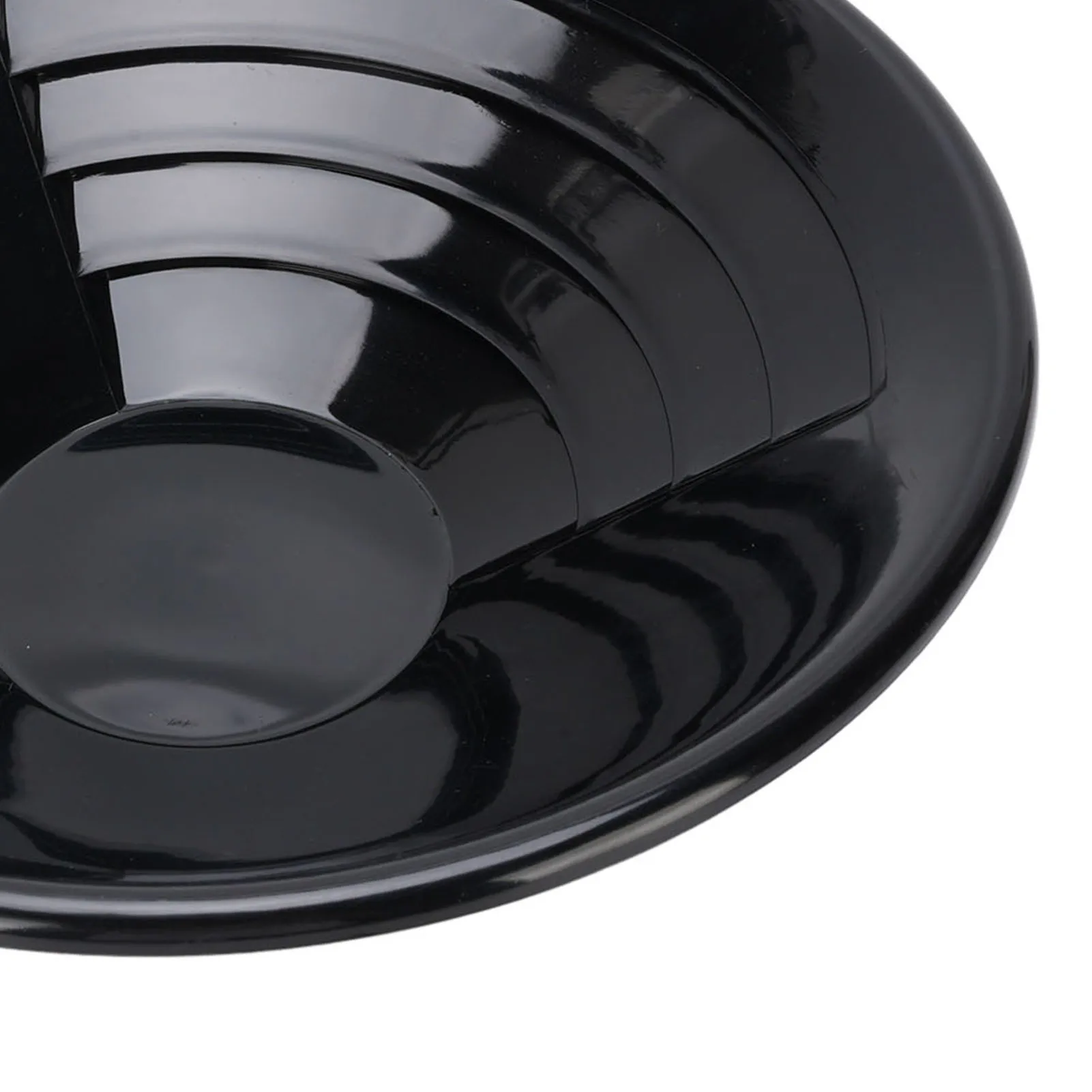 Wajan Emas 10 Inci Bulat Hitam ABS Kokoh Ringan untuk Menambang Emas Wajan Penambang Emas Wajan Emas 10 Inci