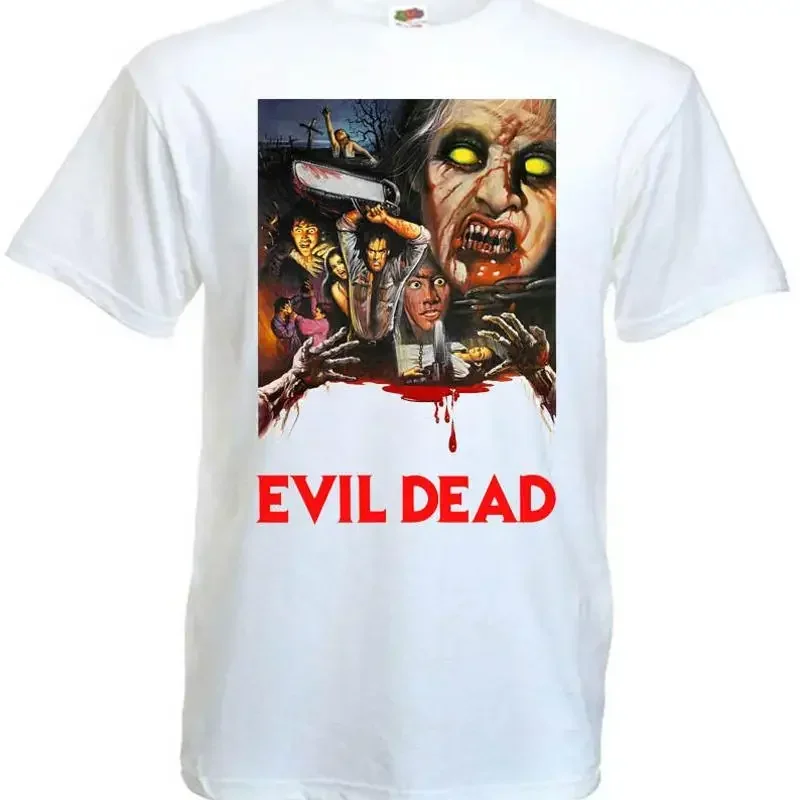 Evil Dead v 16 T shirt white movie poster horror all sizes S 5XL