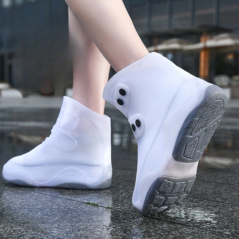 Girl Rain Shoes Women Waterproof Shoe Boy Cover Anti Slip Thickened Durable Botas De Lluvia Botas De Lluvia Para Mujer Для Обуви