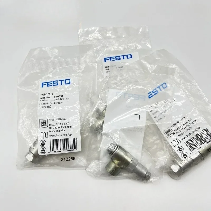 `HGL‑M5‑B 530029 HGL‑1/2‑B 530033 Pneumatic Check Valve Compatible with FESTO for Pneumatic System Industrial Spare Parts`