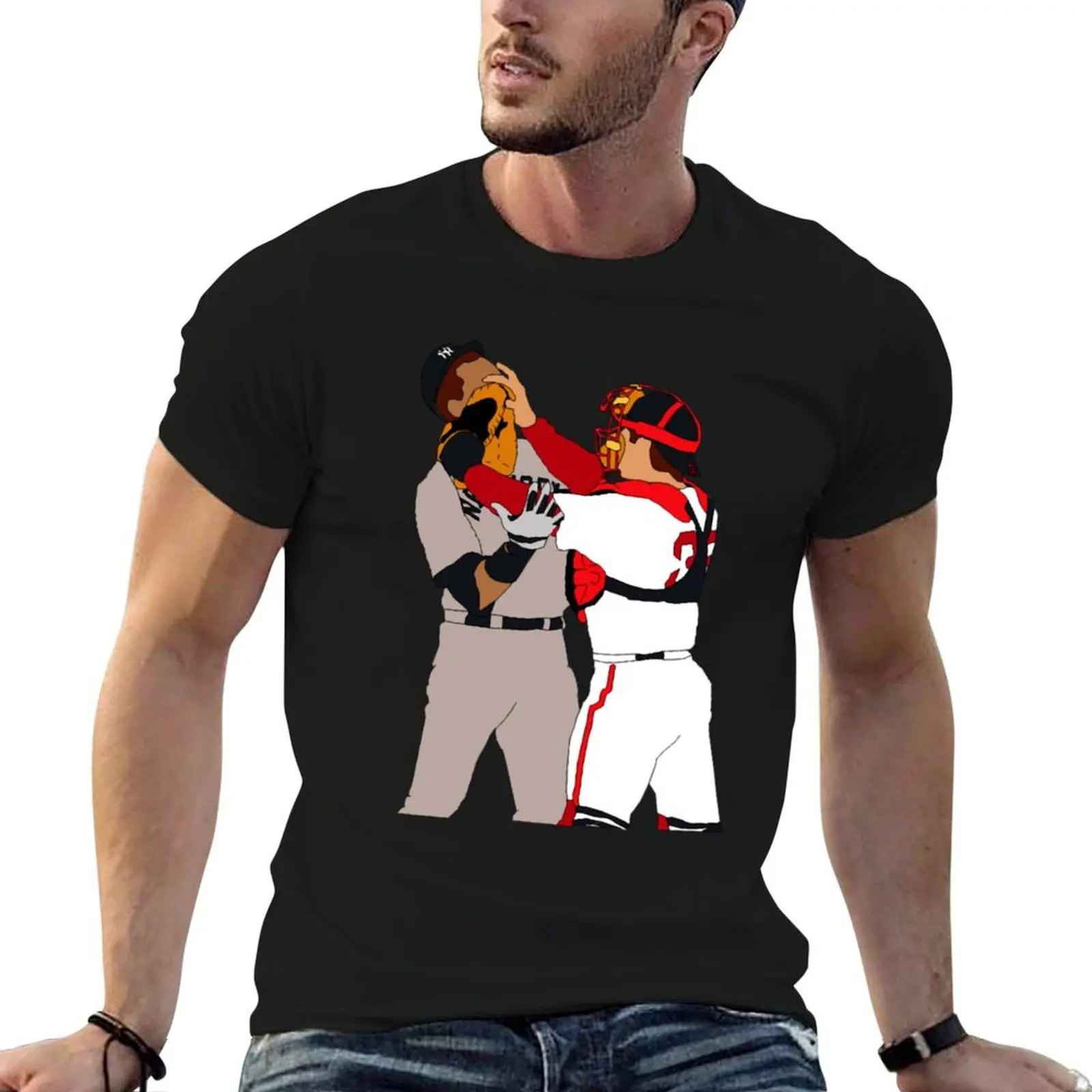 

Jason Alex man Rodriguez man shirt t soft Brawl cotton for Varitek casual shirts t T-Shirt