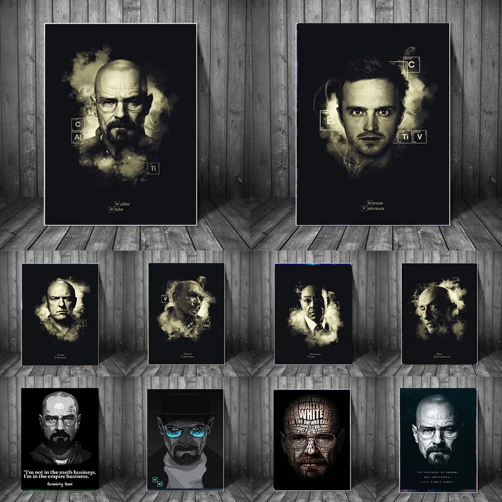 Breaking Bad Quote Black White Canvas Art Poster Modern Wall Decor