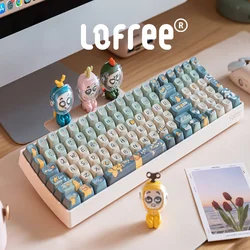 LOFREE DIY TOUCH Triple Mode Mechanical Keyboard 100/68keys 2.4G Wireless Wired MX Red Switch Hot Swap Cherry Gamer Keyboard