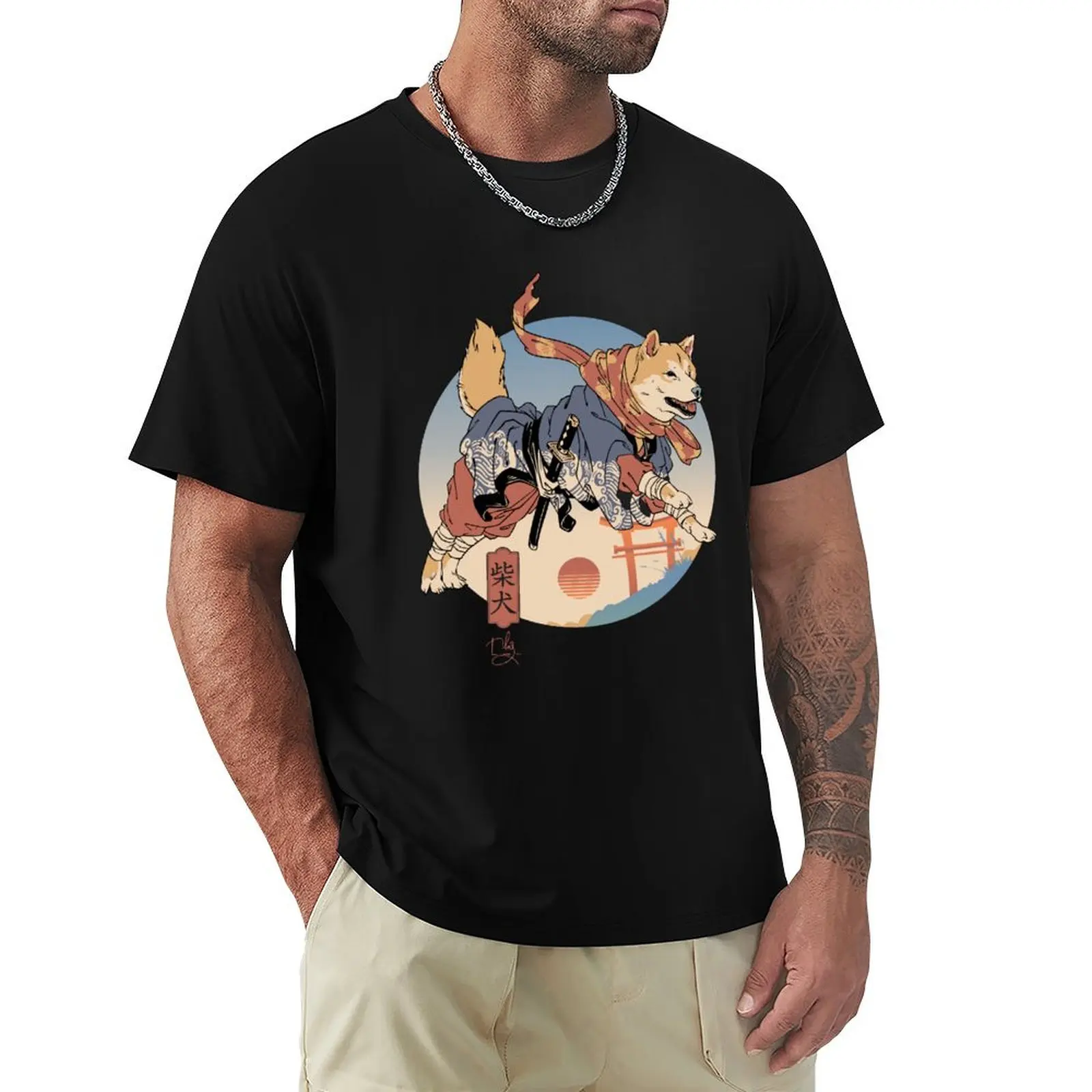 Shiba Ronin T-Shirt anime t shirts oversize T-Shirt