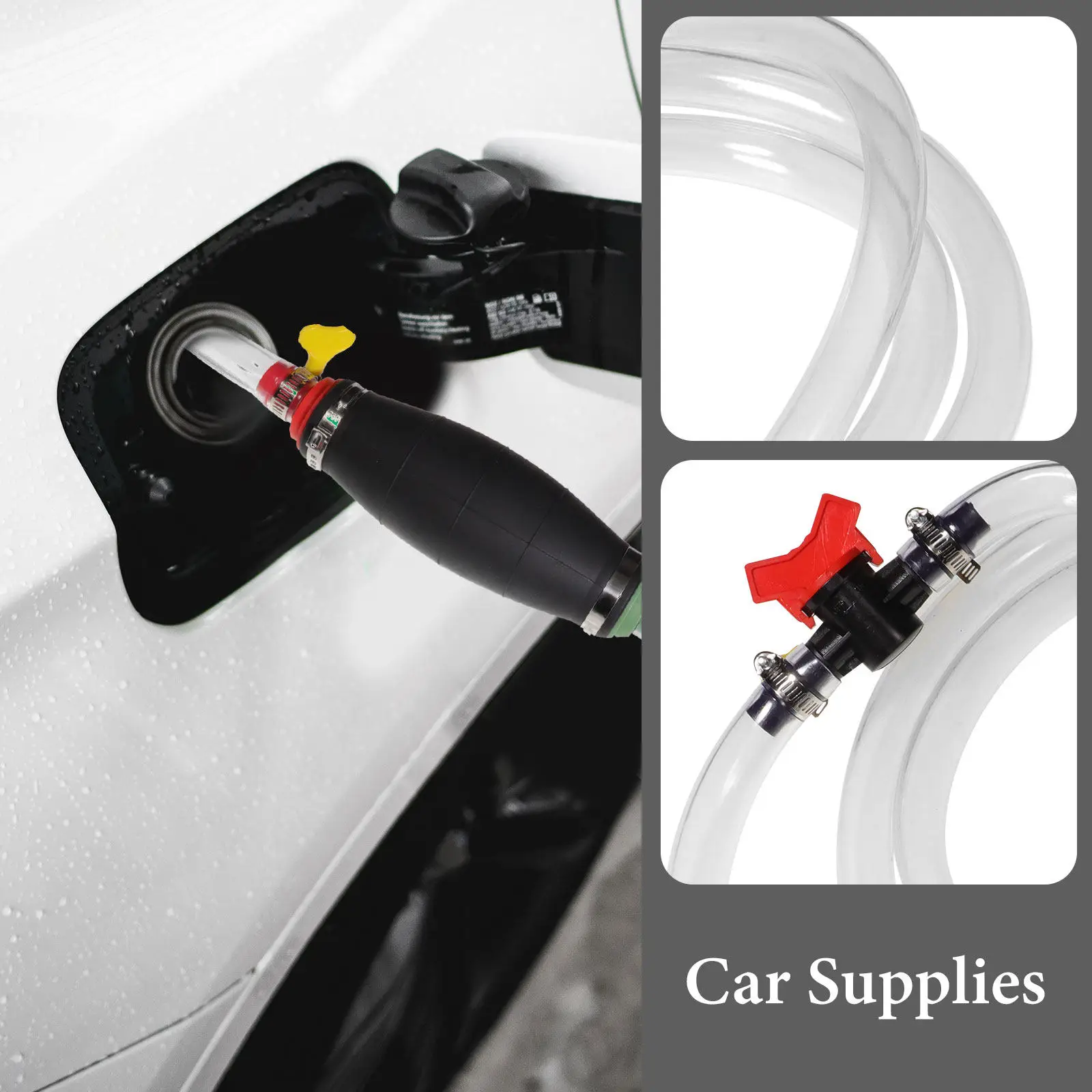 

1Set Manual Hand Oil Pump Portable Car Transfer Pump Hose Efficient Liquid Extractor for Oil Water Siphon