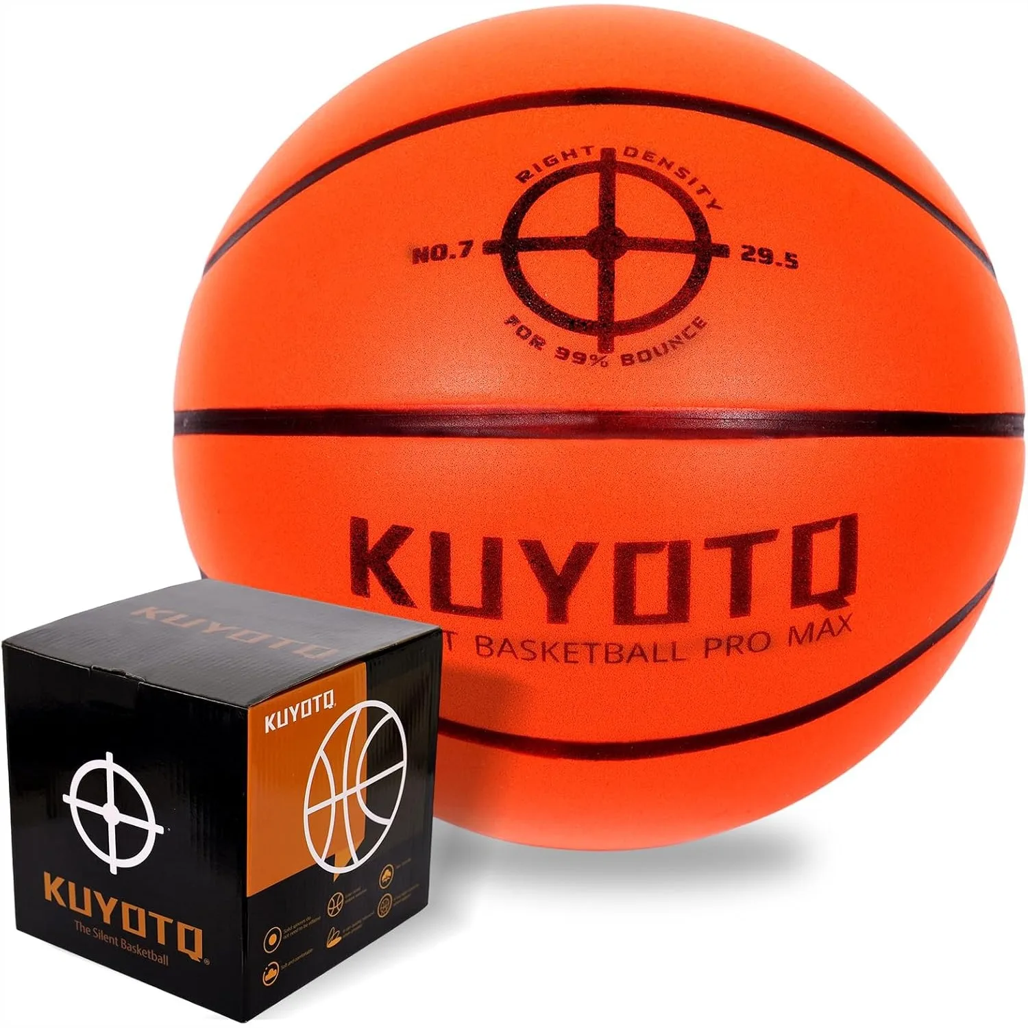 

Silent Basketball Size 7 Official Weight 1.3lbs Indoor Practice Quiet Foam Ball for Apartment Home Gym