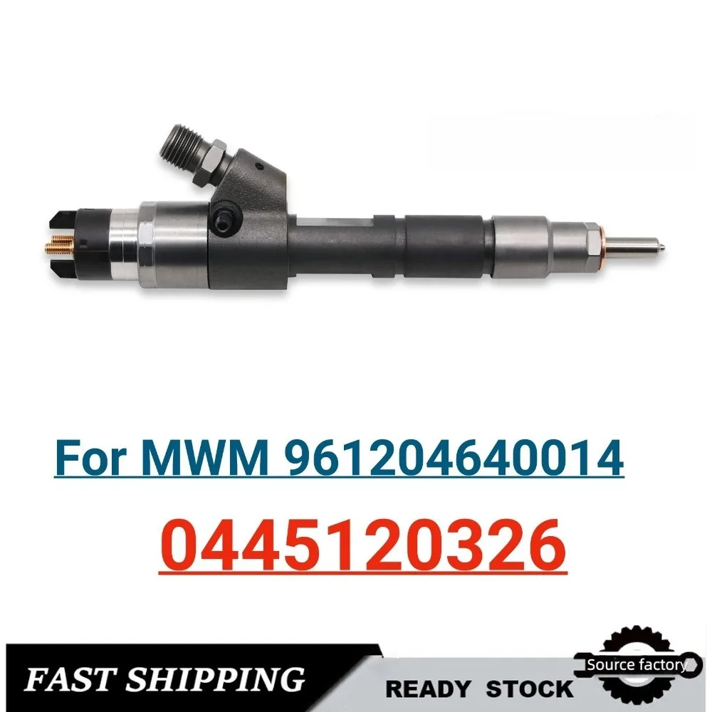Inyector de Combustible Common Rail 0445120326, Inyector de Combustible 0445120043 para MWM 0986435541 - Alto Flujo, Accesorios para Automóviles