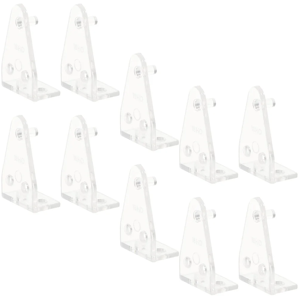 10 Pcs Shutter Bracket Blind Mounting Door Blinds Clips for Horizontal Brackets Shutters Parts Hold Clear Bottom Venetian