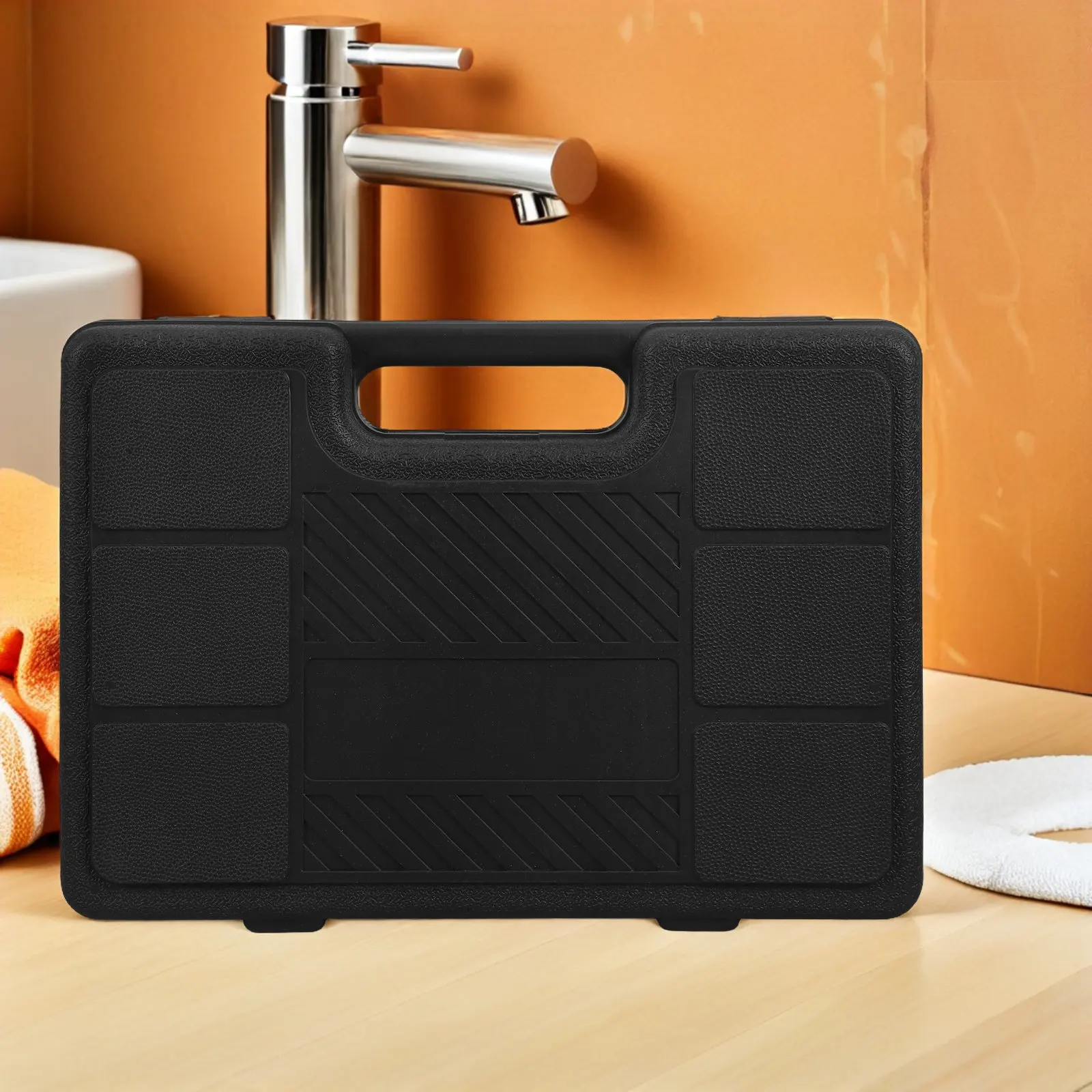 Tool Organizer Box Pneumatic Air Hammer 150 190 250 Portable Plastic Storage Case Handle Empty Toolbox Repair Tool Storage Case