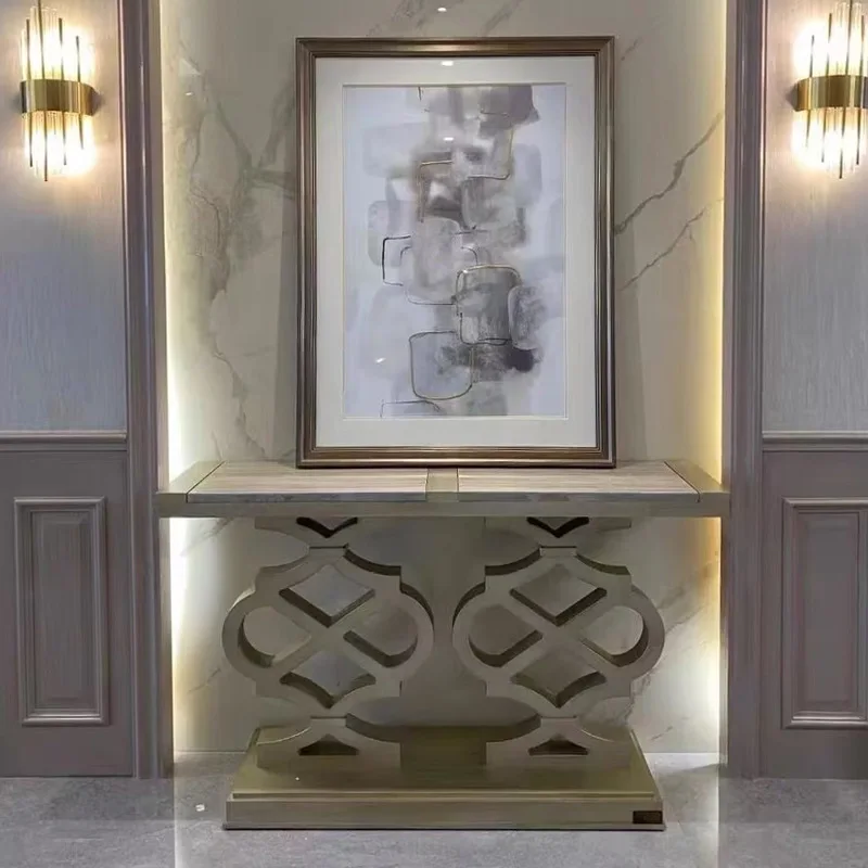 Entry entrance table Solid wood foyer Display cabinet Corridor partition End view table Entry entrance table