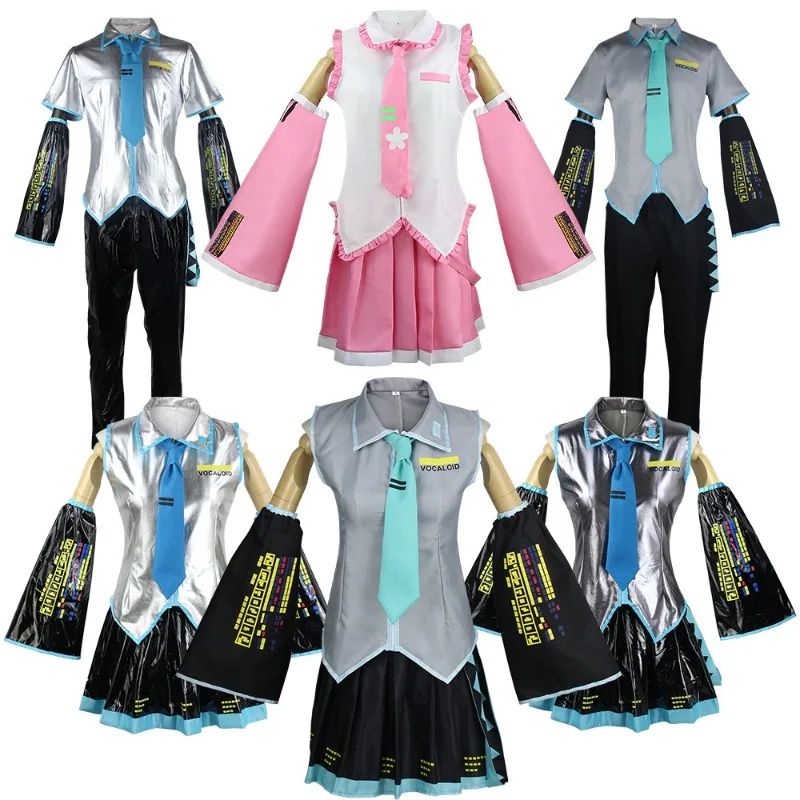 Hatsune Miku VOCALOID Anime Cos Suit MIKU Formula Suit Hatsune Princess Cosplay Costume Anime Clothes