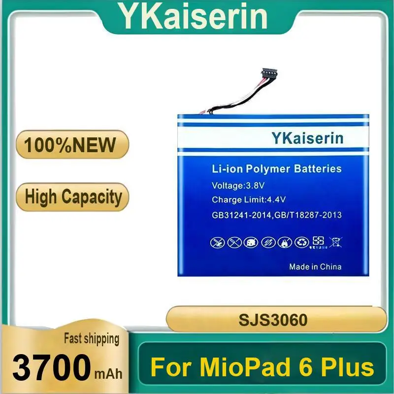 3700Mah Stable Power Supply SJS3060 For Miopad 6 Plus Tablet Battery Environmentally Friendly
