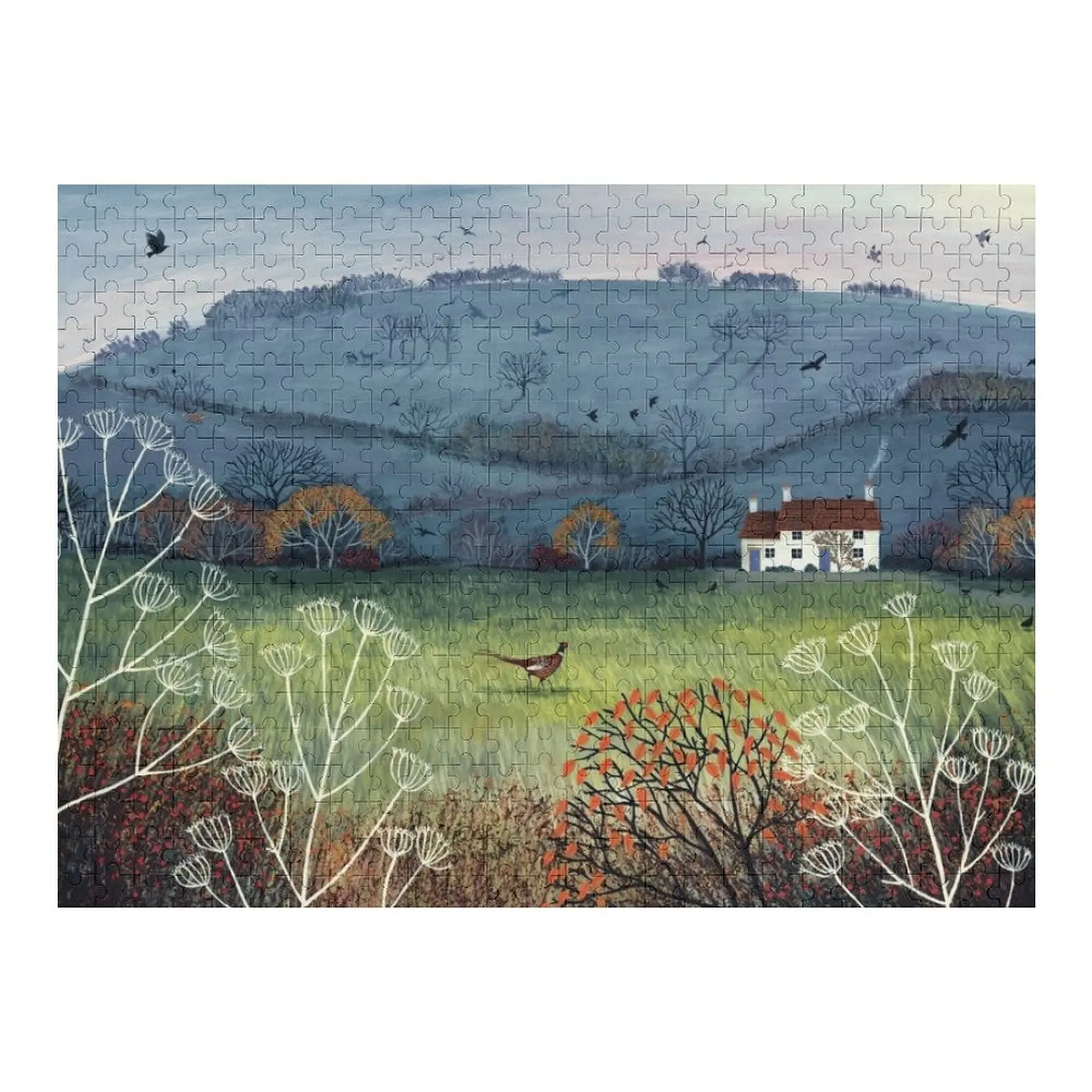 

Cottage by Misty Hill Jigsaw Puzzle Custom Kids Toy Woodens For Adults Puzzle