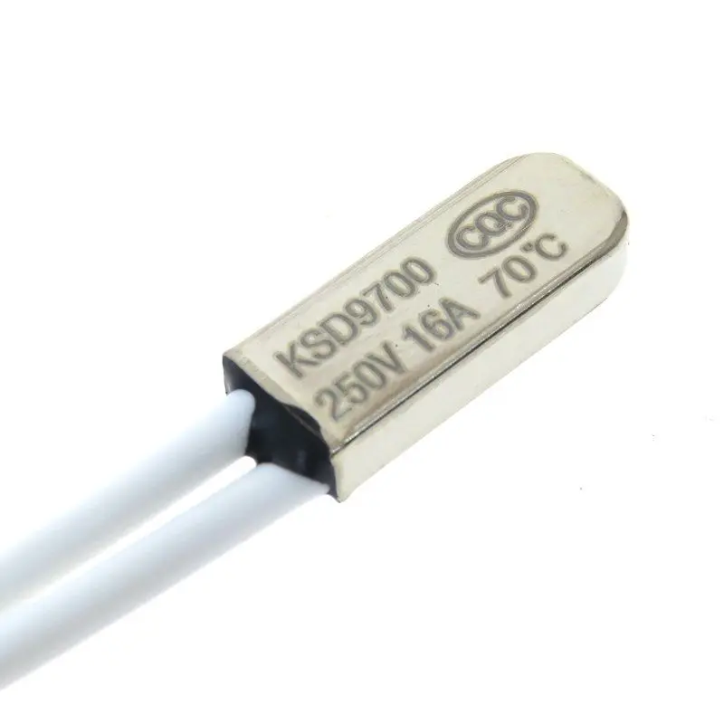 KSD9700 16A 250V Metal Temperature Switch 50/55/70/80/100/150C-170C Normally Closed Temperature Sensor Temperature Protection